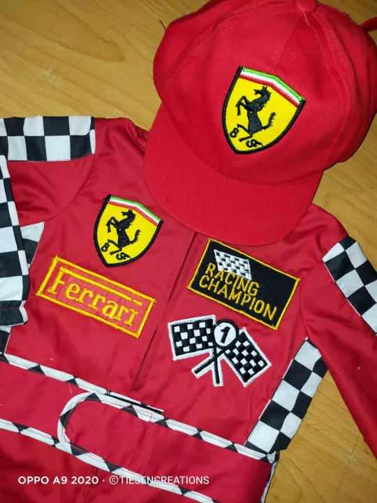 ferrari racing outfit for 1st birthday race theme outfit overall