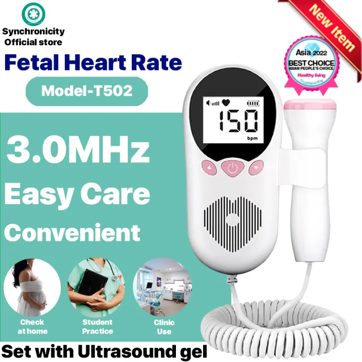 Upgraded Fetal Doppler 3.0MHz Detector Monitor For Pregnant Women