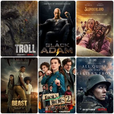 [DVD FUllHD] หนังฝรั่งใหม่ มัดรวม 6 เรื่อง-6 แผ่น ▪︎BlackAdam▪︎Slumberland▪︎Beast▪︎EnolaHolmes2▪︎Troll▪︎AllQuit #แพ็คสุดคุ้ม (ดูพากย์ไทยได้-ซับไทยได้)