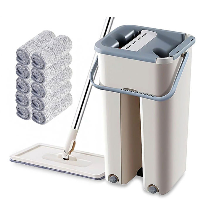 🔝 Original 360 spin self wash floor mop squeezer wet dry heavy duty flat  mops with map bucket replacement cloth complete set for tornado cleaning  broom and wall dust pan cleaner steam