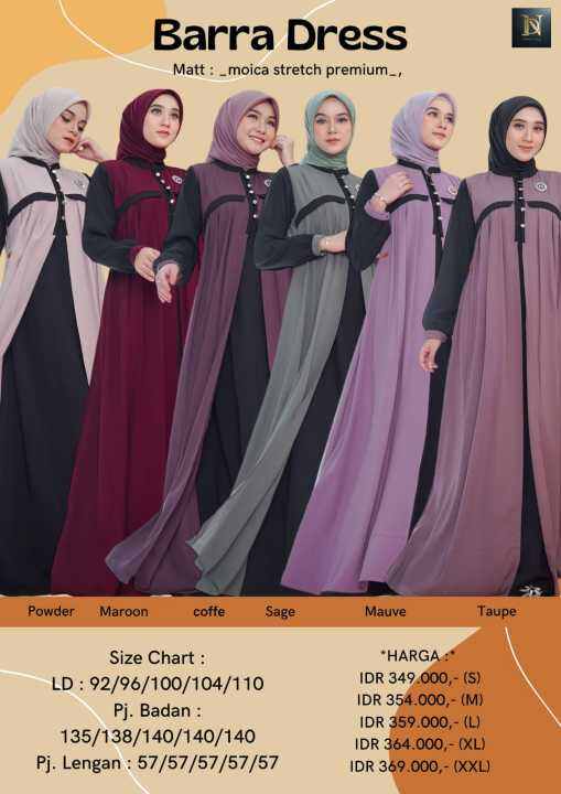 BARRA DRESS Nadheera Luxury Lazada Indonesia