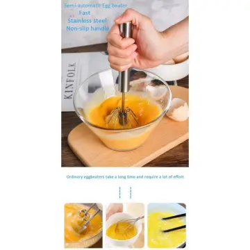 1Pc Spiral Egg Beater Whisk Stainless Steel Kitchen Mixer Balloon