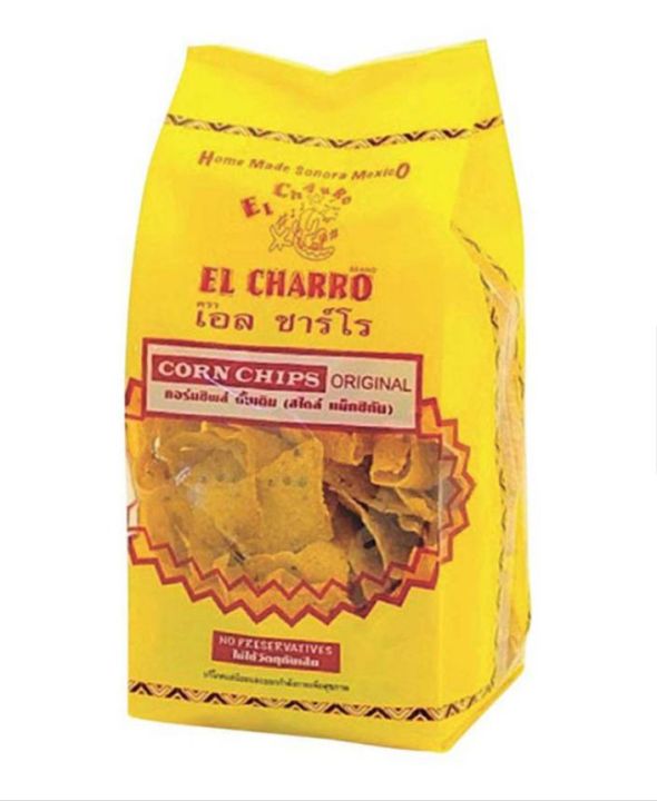 El Charro Corn Chips Original 200.gเอล ชาร์โร คอร์นชิพ รสดั้งเดิม 200 กรัม