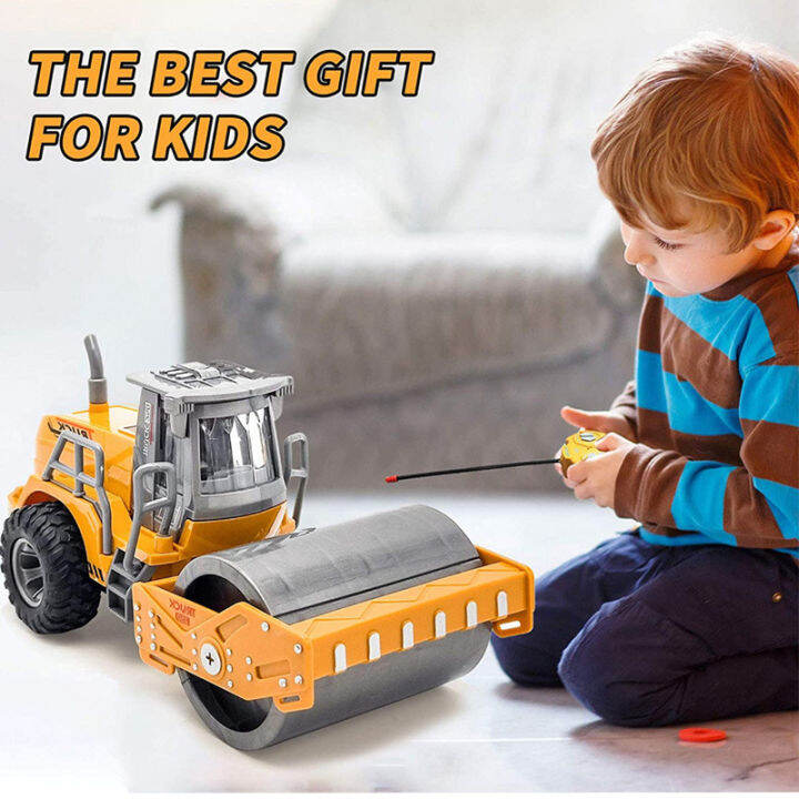 Construction remote control toy car set Fourchannel excavator