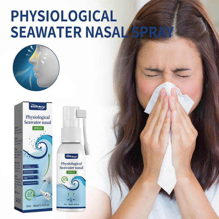 Physiological Seawater Nasal Spray 30ml Saline Nasal Moisturizing ...