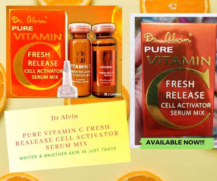 Dr Alvin Vit. C Fresh Release Cell Activator Serum Mix Lazada PH