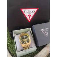 Guess แท้? สีทอง สายแสตนเลท มีรับประกัน กล่องครบ