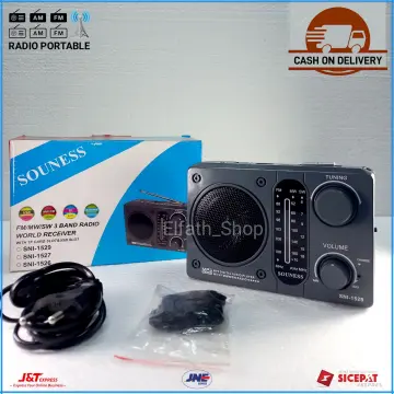 Radio Portátil Sonivox VS-R116 USB SD 4 Bandas AM FM SW1 SW2