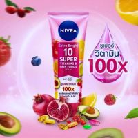 นีเวีย NIVEA Extra Bright 10 Super Vitamins &amp; Skin นีเวีย เอ็กซ์ตร้า ไบรท์ 10 ซูเปอร์ วิตามิน320ml