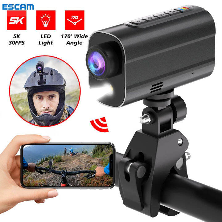【NEW】ESCAM 4K Action Camera Road Bike Motorcycle Helmet Camera Anti ...
