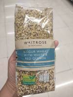 Waitrose Bulgur Wheat With White And Red Quinor แป้งสาลีผสมเมล็ดควินัวสีขาวและสีแดง เวทโทรส 500 กรัม