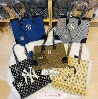 ?แท้?% MLB MONOGRAM Shopper Bag NEW YORK YANKEES