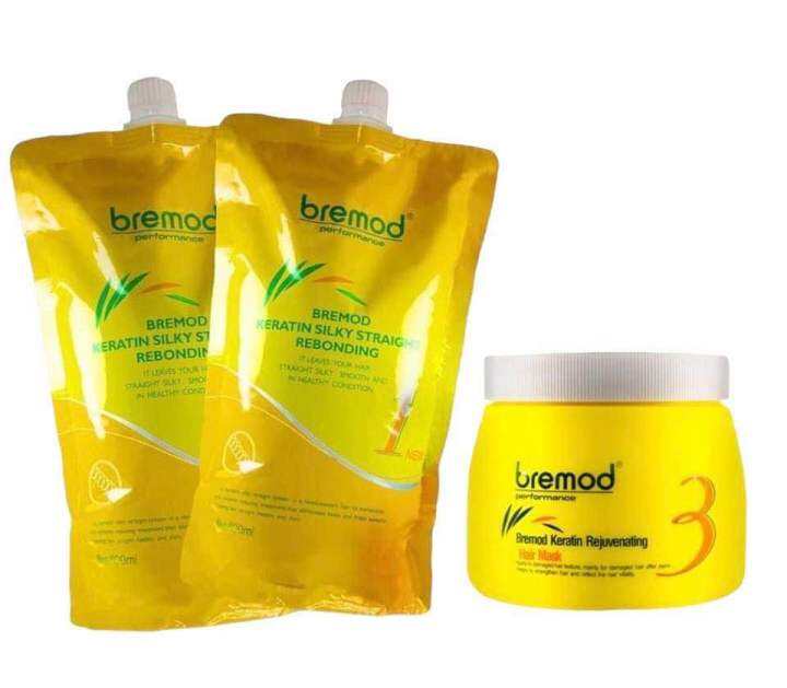 Bremod Keratin Silky Straight Rebonding Cream Set 1,2,3 Lazada PH