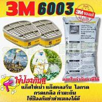 3M6003 ตลับกรองไอระเหยสารเคมีและไอกรด ป้องกันยาฆ่าแมลง กรดเกลือ แก๊สไข่เน่า ของแท้ (1 คู่)