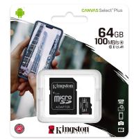 (ของแท้) เมมโมรี่การ์ด Kingston 64GB Kingston Memory Card Micro SD SDHC 64 GB Class 10 คิงส์ตัน 64 GB