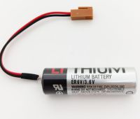 Toshiba ER6V ปลั๊กน้ำตาล.3.6V แบตเตอรี่ลิเธียมควบคุมอุตสาหกรรมอุปกรณ์ PLC เครื่องมือเครื่อง CNC