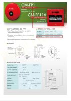 CM-FP116 Manual Breakglass (แบบลอย) แจ้งเหตุด้วยมือ อุปกรณ์แจ้งเหตุด้วยมือ แบบสี่เหลี่ยม Manual Break Glass