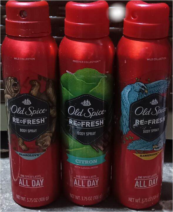 Old Spice Body Spray original!!! dents label issue Lazada PH