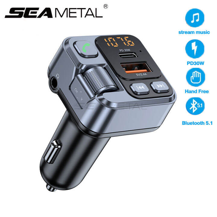 Bluetooth 5.1 Car Charger Car Audio Music MP3 Player PD30W Fast