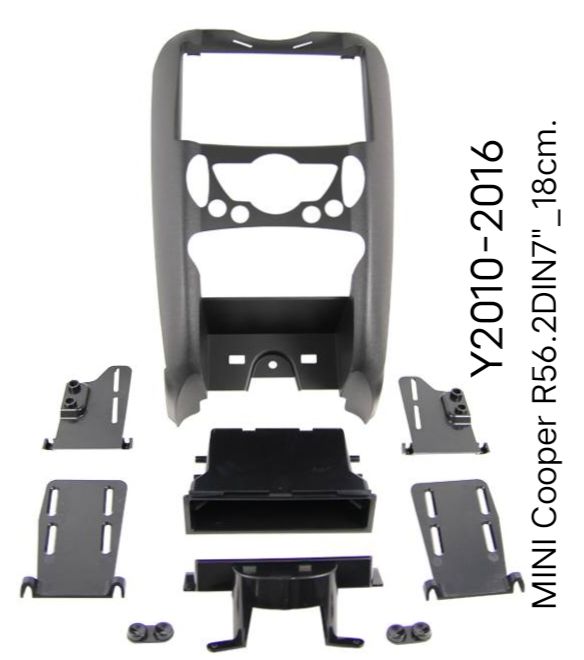 Carradio fascia frame MINI Cooper R56 ปี2010-2015 สำหรับเปลี่ยนเครื่องเล่น 2DIN7"_18cm. หรือ จอ Android7"