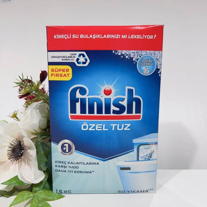 เก็บโค้ดส่งฟรี-finish-dishwasher-salt-1-1-2-1-5kg-เกลือสำหรับเครื่องล้างจาน-คุณภาพสูงที่มีความบริสุทธ์กว่า-99-สำหรับเครื่องล้างจานอัตโนมัติ-ใช้ได้กับเครื่องล้างจานทุกรุ่นทุกยี่ห้อ