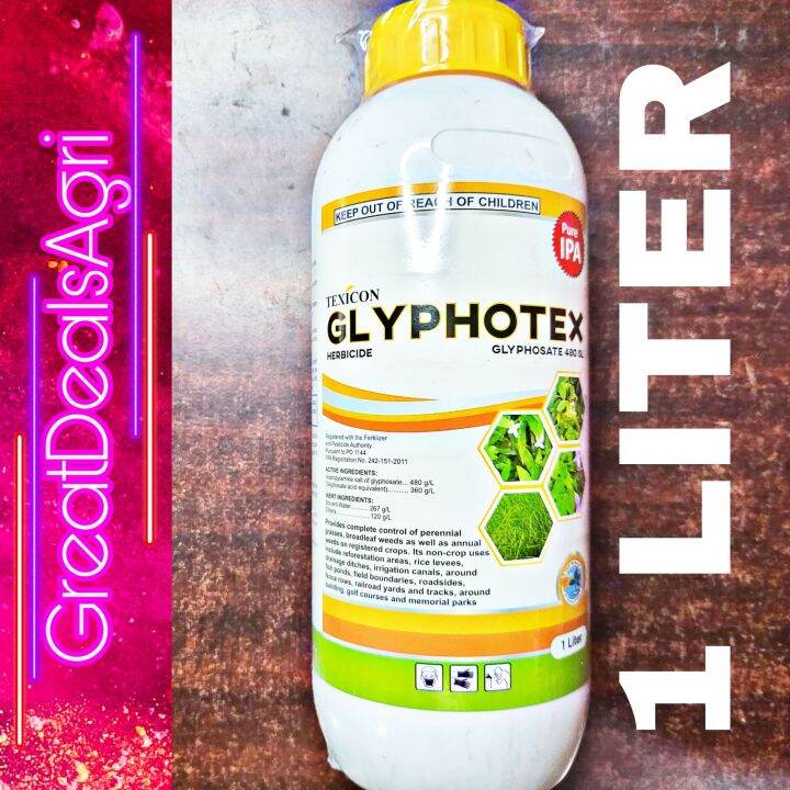 Glyphotex 480 Sl Grass Killer Glyphosate Herbicide Like Grass Zero Like Round Up Like 2498