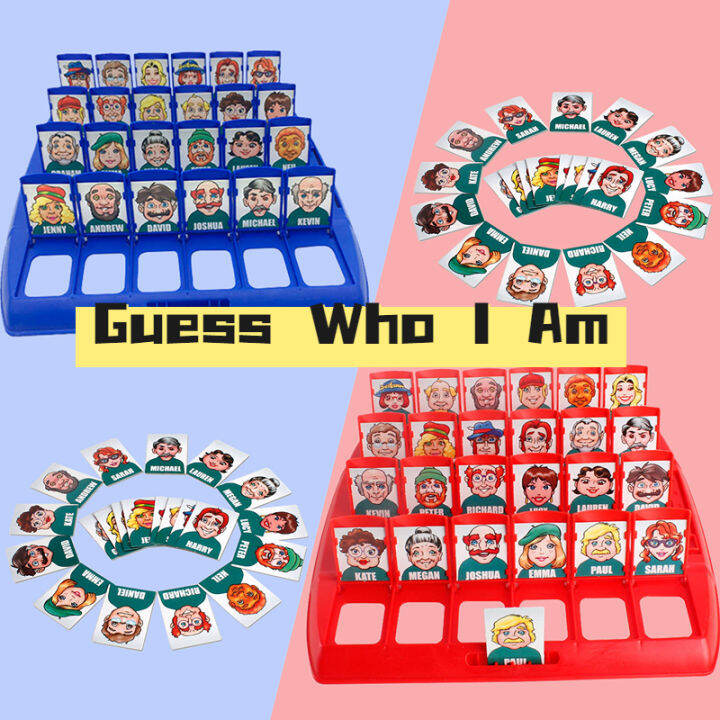 Kids Toys Guess Who I Am Board Game Interactive Card Game TwoPlayer