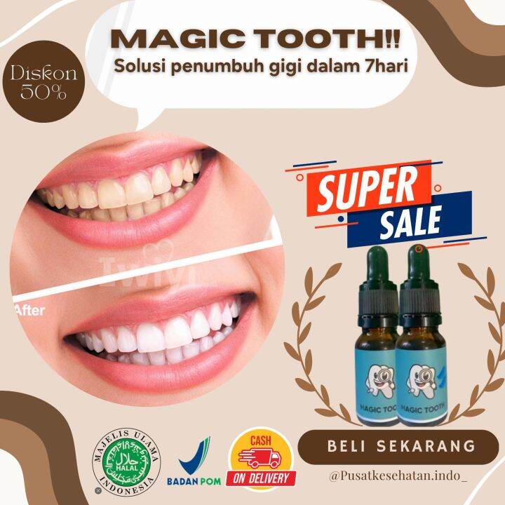 PENUMBUH GIGI PERMANEN LANGSUNG 5 HARI !!! MAGIC TOOTH PENUMBUH GIGI