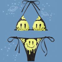 BIKINI ชุดว่ายน้ำ y2k  บิกินี่ บิกินี่สายฝอ บิกินี่สไตล์เกาหลี (พร้อมส่ง)