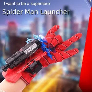 Spiderman Web Shooters Spider Man Wrist Launcher Upgraded Version Peter  Parker Cosplay Gadgets Set Toys for Children Gift Kids