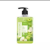 Watsons Green Tea and Apple and Wash 500ml. สบู่เหลวล้างมือวัตสัน กรีนที แอนด์ แอปเปิ้ลเซนเท็ด เจล แฮนด์