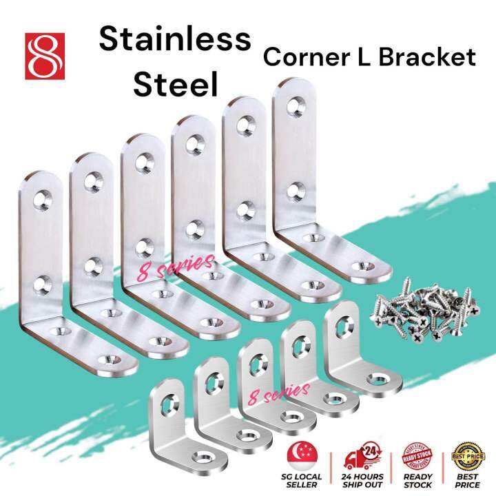 Stainless Steel L Bracket / Corner L Bracket 20mm80mm Lazada Singapore