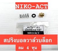 NIKO  ACT บอลวาล์วสปริงบล็อกลม 4 หุน