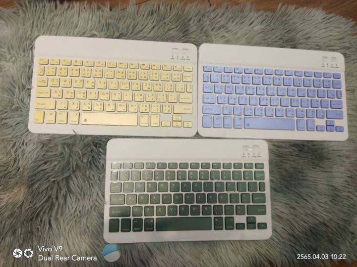 คีย์บอร์ด-bluetooth-keybard-คีย์บอร์ด-มินิ-ตัวเล็ก-พกพามี-สีดำ-ขาว-เทา