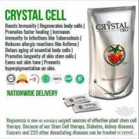 Crystal Cell คริสตัลเซลล์ 1250mg. 14ซอง
ประกอบด้วย Phytoene &amp; Phytofluene (สกัดจากมะเขือเทศ), PhytoCellTec™ Malus Domestica (เซลล์ต้นกำเนิดจากแอปเปิ้ล) และ PhytoCellTec™ Solar Vitis (เซลล์ต้นกำเนิดจากองุ่น)