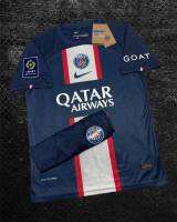 เสื้อ + กางเกง PSG เปเอสเช ปารีสเเซงเเชเเมง  2023 เนื้อผ้าสกรีนสวยๆ