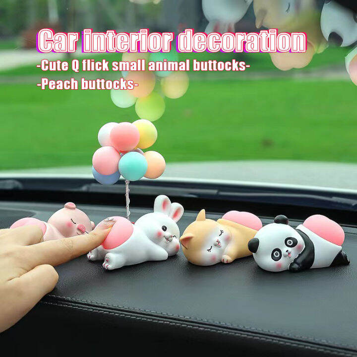 Car interior decoration, console, steering wheel decoration, cute