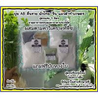 ปุ๋ย AB คื่นช่าย ผักไทย-จีน (แถมฟรีอาหารเสริมทางใบ) A=5L.และ B=5L.ปลูกได้ทุกระบบทั้งน้ำนิ่ง น้ำวนหรือดิน