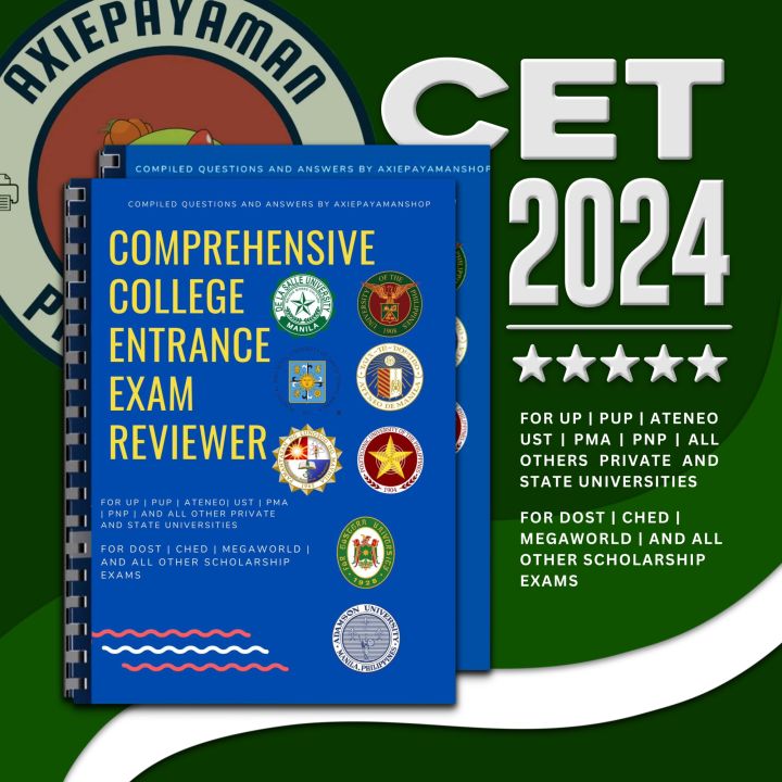 COLLEGE ENTRANCE EXAM REVIEWER (2024) Lazada PH