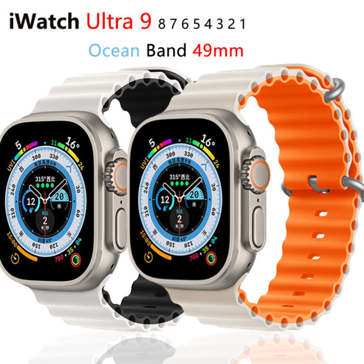 オーシャンバンド 対応 Apple Watch Ultra 49 38 40 - ラバーベルト