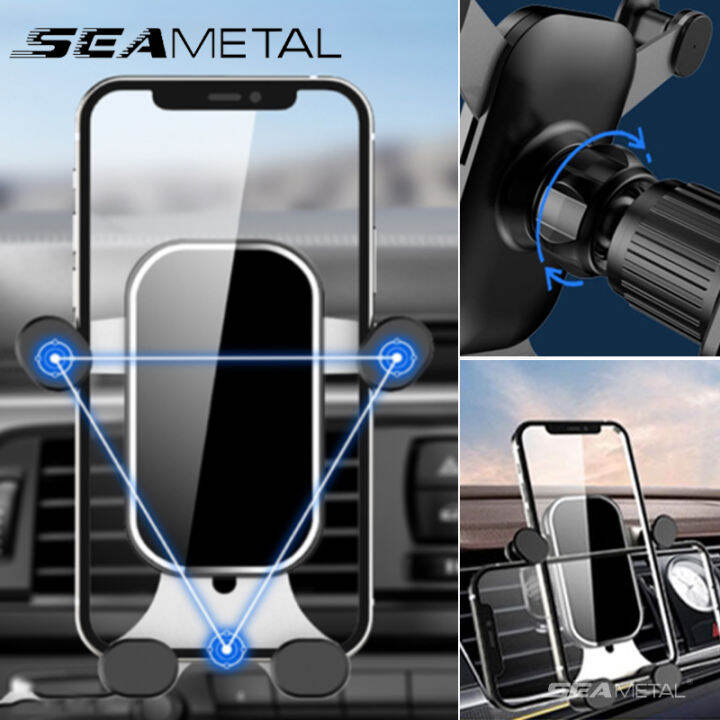SEAMETAL Gravity Car Phone Holder Air Vent Hook Phone Mount 360Degree