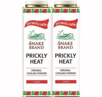 ตรางูแป้งเย็นPRICKLY HEAT cooling powder 420g/ แพค2