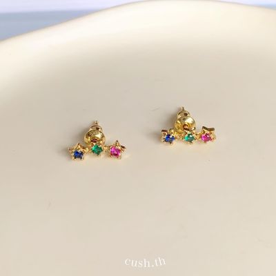 Cush.th Multicolor star earrings