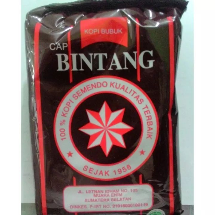 Kopi Bubuk Semendo Merk Bintang 1 Kg Kemasan Sachet 10 X 100 Gram