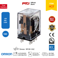 Omron MY2K Latching Relay 10 ขา VAC แลทชิ่งรีเลย์ ชนิดหน้าสัมผัส DPDT พิกัดโหลด 3A,220VAC 3A,24VDC