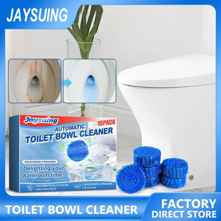 Jaysuing Automatic Toilet Bowl Cleaner Effervescent Tablet Fast Remover ...