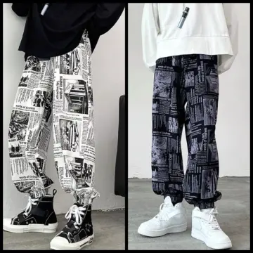 Newspaper on sale print joggers