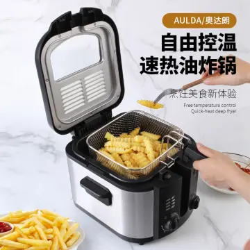  Constant Temperature Electric Fryer, Mini Stainless Steel Fries  Fried Chicken Fryer,1.2L: Home & Kitchen