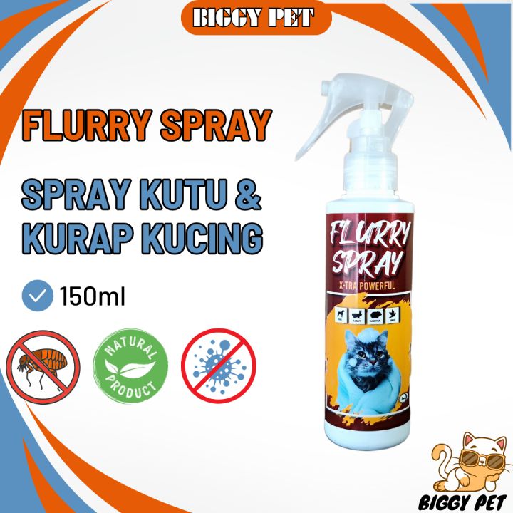spray kucing ubat kurap anjing kucing ubat kutu anjing arnab FLURRY ...
