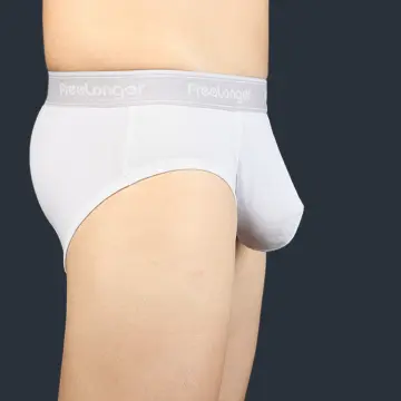 FreeLonger Underwear Men's Soft Cotton Big Pouch Trunks
